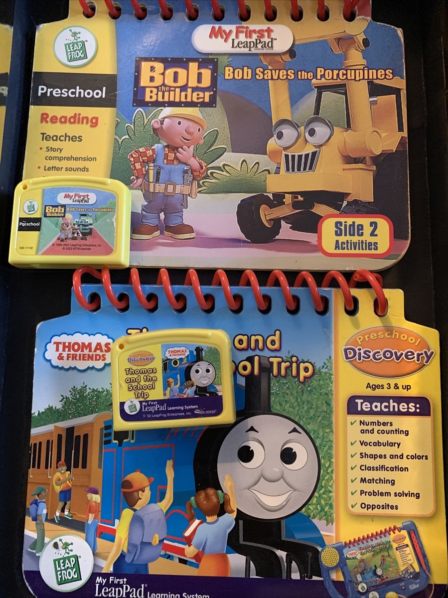 My First LeapPad Lot Book Sets: Bob builder, Jay Jay, Cars, Thomas The  Train