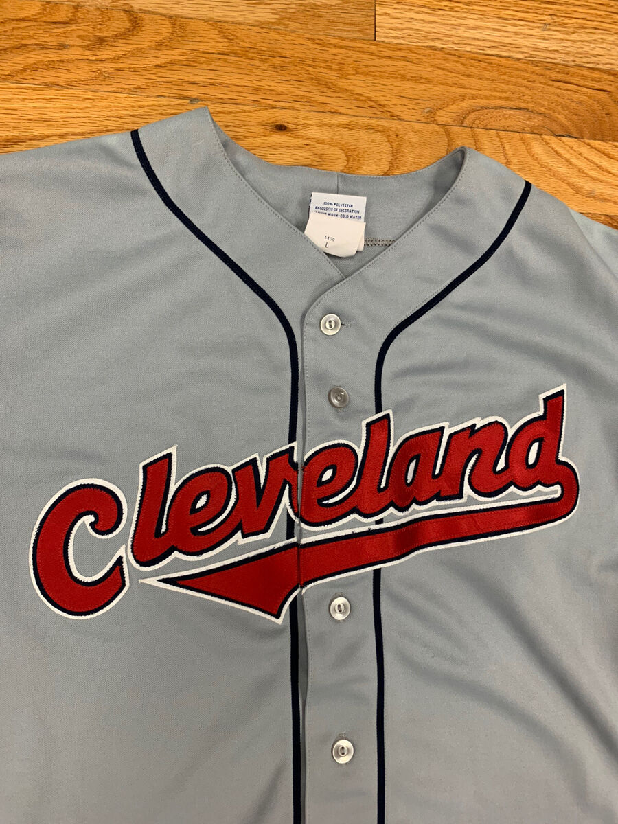 majestic cleveland indians jersey vtg vintage grey jersey OG majestic cleveland indians jersey vtg vintage grey jersey OG