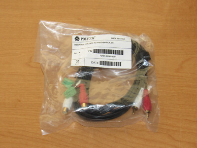 Polycom RCA to Phoenix+RCA Cable - 3 Meter - 2457-82587-001 - New in Bag