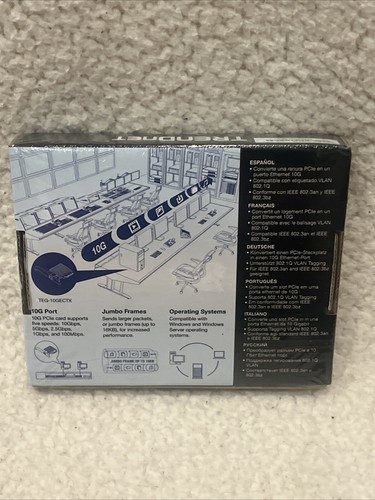 TRENDnet TEG-10GECTX 10 Gigabit PCIe Network Adapter - New/ Sealed - Picture 2 of 2