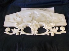 SILICONE RUBBER MOULD     ~ ORNATE SCROLLS WITH SMALL CENTER ROSE ~