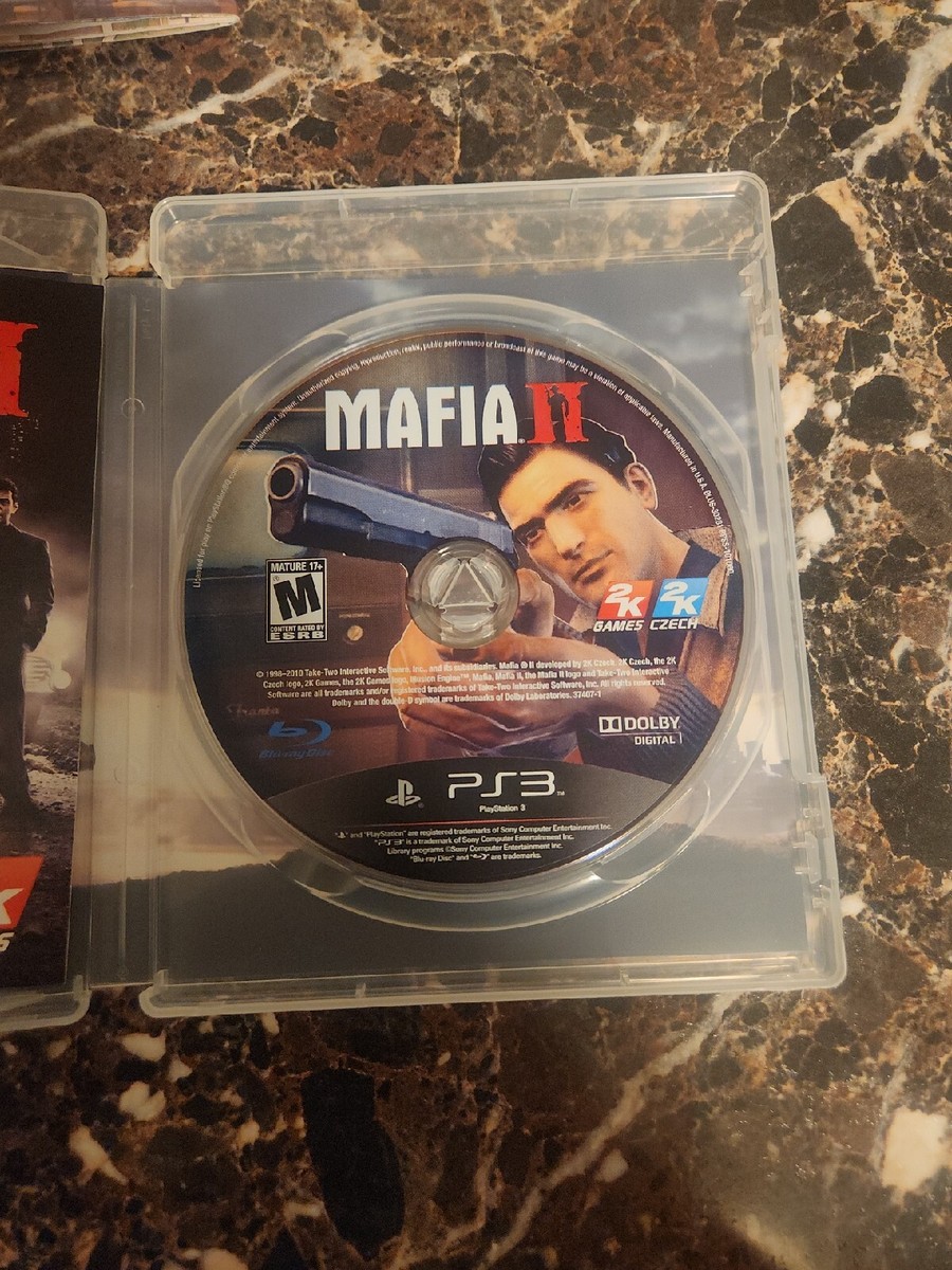 MAFIA II 2 PS3 SONY PLAYSTATION 3 COMPLETE MAP MANUAL 2K GAMES