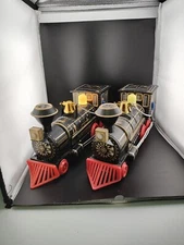 2pcs 1960's Vintage MODERN TOYS Tin IRON HORSE Toy Train Battery JAPAN Not Work!