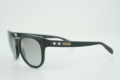 NIB Burberry Polarized Sunglasses B 4132 Cyclaimen Burberry B 4132 3001/T3 Black/Black Dmg Lens Polarized  main image 4