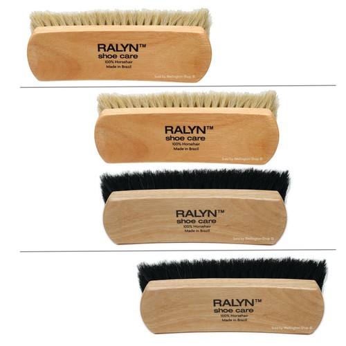 large horsehair shoe polishing brush