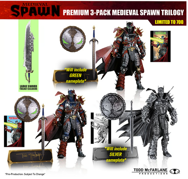Kickstarter - Medieval Spawn Premium Signed 3 Pack Ltd 700 Kickstarter - Medieval Spawn Premium Signed 3 Pack Ltd 700