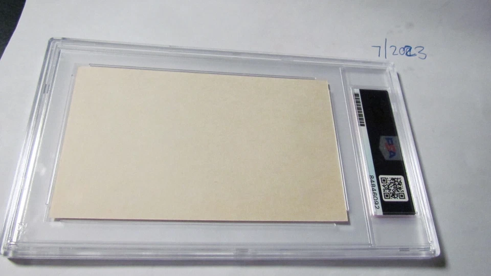 Ron Santo signed Index Card PSA Certified (2) - Image 4 of 4