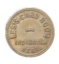 Indianola, NE Trade Token: Les's Card Room GF 10¢ In Trade TC-137275