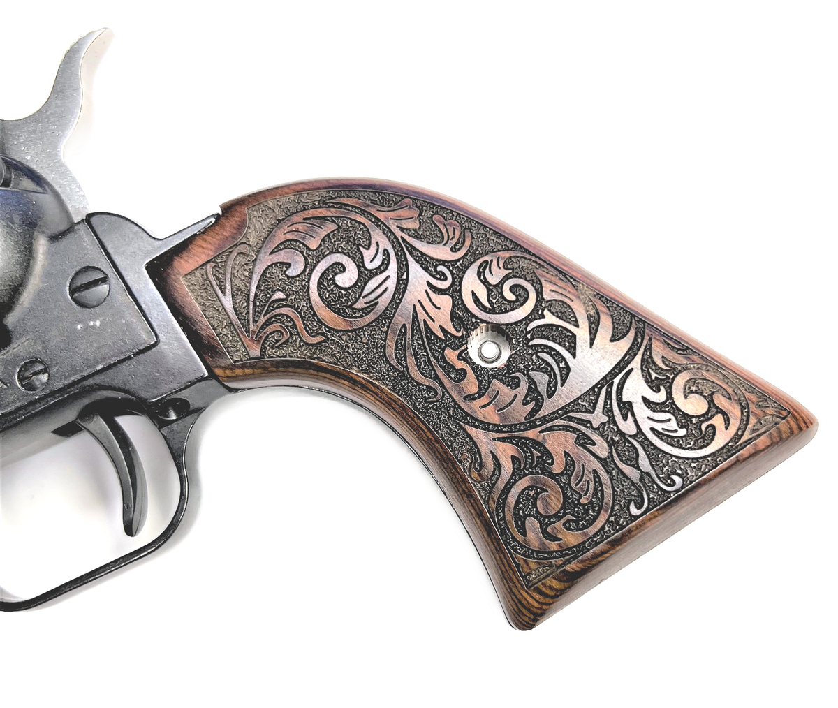 Heritage Arms Rough Rider 6 & 9 Shot Grips Carved Rosewood Heritage Arms Rough Rider 6 & 9 Shot Grips Carved Rosewood
