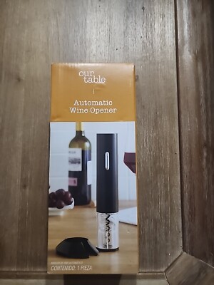Automatic Wine Opener  Foil Cutter Our Table Cordless Stand  New Battery Operate