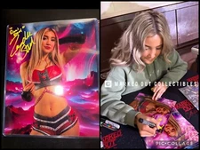 Zayda Steel Signed Metallic 8x10 Proof WWE ID Promo NXT EVOLVE AEW