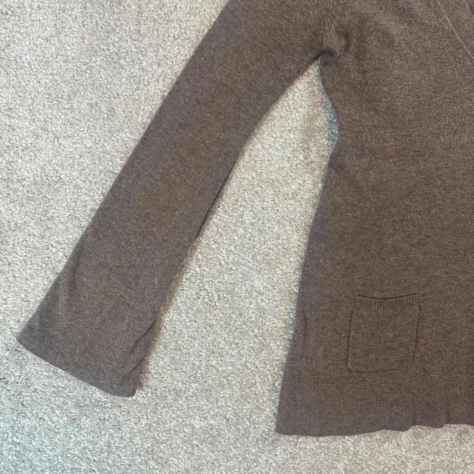 BCBG Maxazria Manga Acampanada Bolsillos Cuadrados Talla Pequeña Mujer Angora Lana Suéter Foto 4 de 4