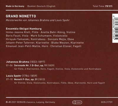 ENSEMBLE OBLIGAT GRAND NONETTO NEW CD