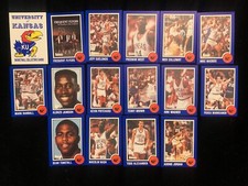 1989-90 Leesley KANSAS JAYHAWKS basketball singles - choose from list Nm/Nm+