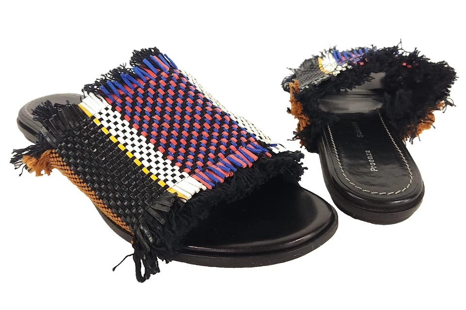 Женские сандалии Proenza Schouler Woven Raffia с бахромой размер 38 США 7,5 595 долл. США - Изображение 2 из 4