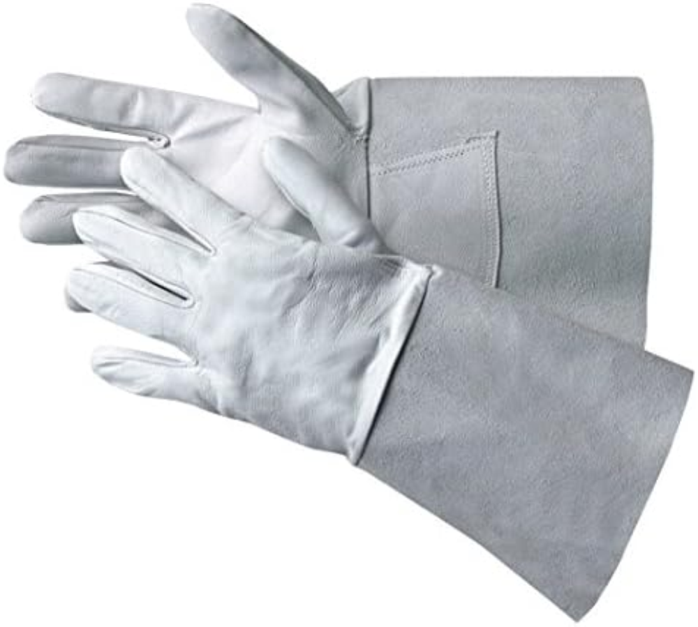 Jah 1102-WT - Guanti in pelle, 10 paia, colore: naturale, taglia 10