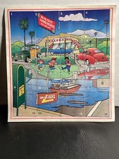 IN-N-OUT BURGER KIDS STICKERS ORIGINAL LOCATION PUZZLE GAME REFLECTION VINTAGE