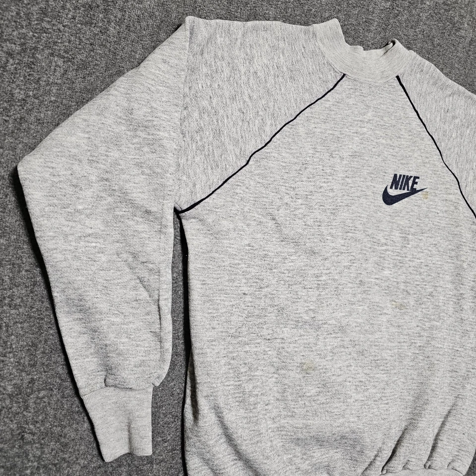 De Colección Años 80 Nike Suéter Para Hombres XL Pullover Sudadera Jersey Jogger Suelto Rayas EE. UU. Foto 3 de 4