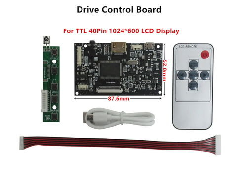 ZJ080NA-08A 1024*600 LCD Écran Tactile Driver Control Board Audio HDMI - Photo 4 sur 14