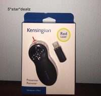 Kensington Wireless Presenter Remote With Red Laser In Box Kensington Wireless Presenter Remote With Red Laser In Box
