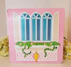 Barbie🌺 Glamour House  ~  Window Sofa Wall Panel Cardboard ~ Vintage 1984