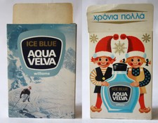 RARE VINTAGE 80'S CHRISTMAS AQUA VELVA ICE BLUE AFTER SHAVE 7.5 Oz WILLIAMS NEW!