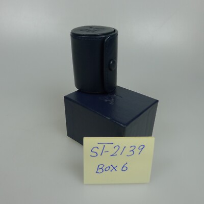 Van Cleef & Arpels Blue Leather Fine Jewelry Ring Box with Outer Box. Swiss Made