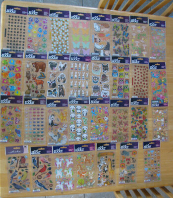 STICKO Stickers ANIMALS, BIRDS, INSECTS, BUTTERFLIES, PETS U PICK NOS