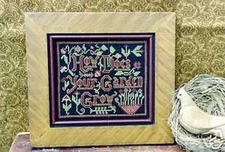 HOW DOES YOUR GARDEN GROW-CROSS STITCH-BARRICK SAMPLERS
