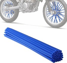 Motorcycle Spoke Skins, Spoke Covers Wheel Wraps Universal for 125 110 90 blue