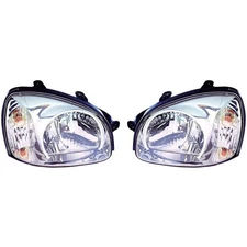 For Hyundai Santa Fe Headlight Assembly 2003 04 05 2006 Pair Driver & Passenger