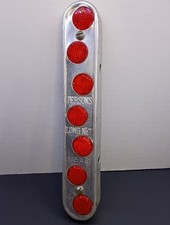 Reflector Vintage1920-1930 Persons Long No 7 Red Glass Bar. Antique Rat Rod A61