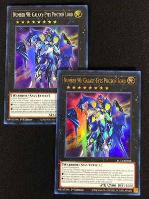 Yugioh Number 90 Galaxy Eyes Photon Lord BLC1-EN018 1st Ultra x2 (NM)