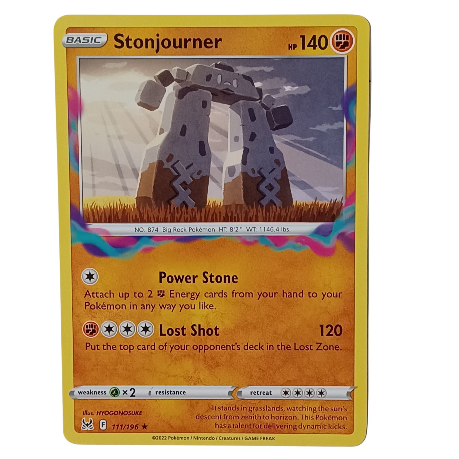 Stonjourner 111/196 Rare Lost Origin Pokemon TCG