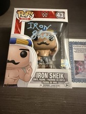Iron Sheik Signed Funko Highspots Cert Wwe 