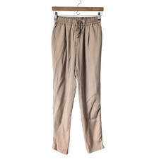 The Kooples Paris Tan Beige Tapered Leg Trouser Pants - XS Neutral Normcore 245
