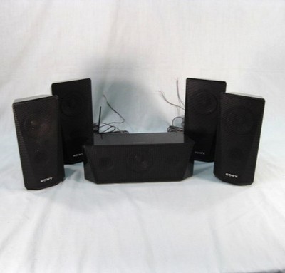 SONY 5-Piece Surround Sound Speakers Models #SS-CTB122 & #SS-TSB122 TESTED