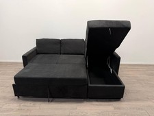 Reagan Right Hand Corner Chaise Sofa Bed – Charcoal