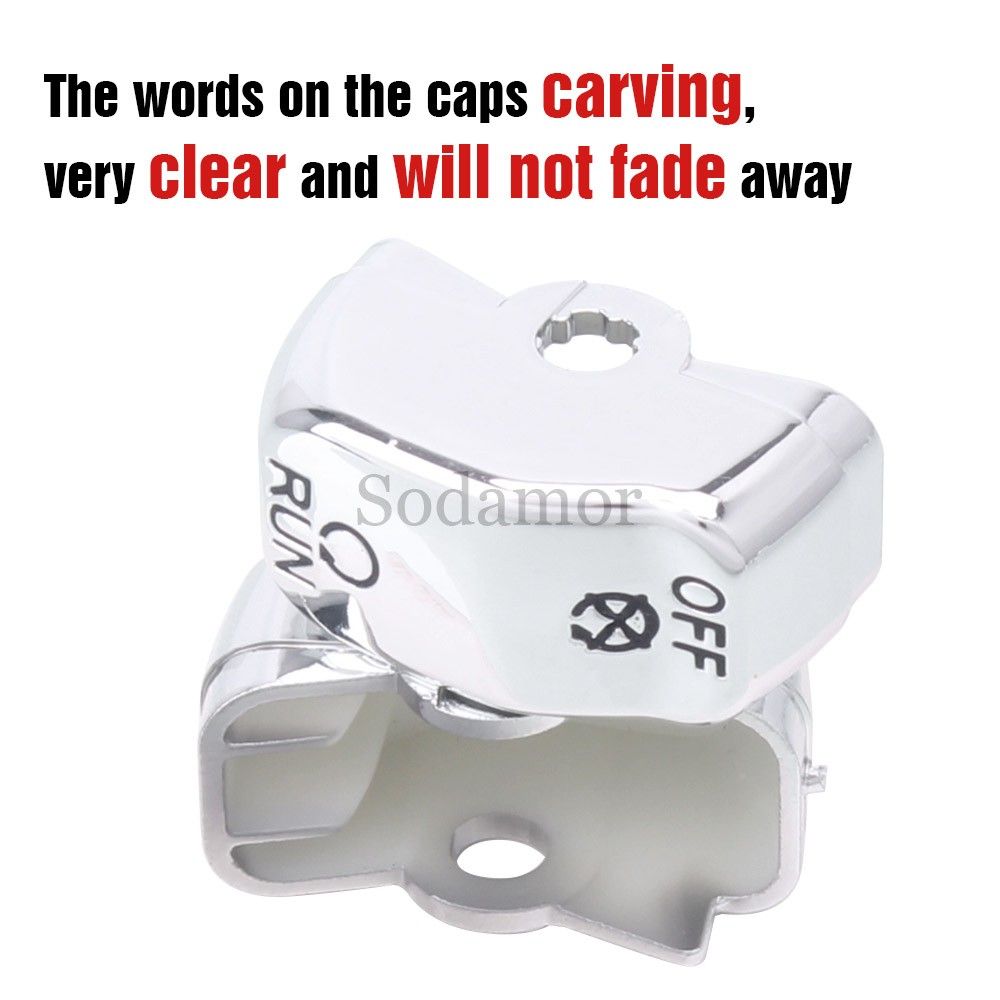 Chrome Hand Control Switch Housing Covers Buttons Caps For Harley Electra Street