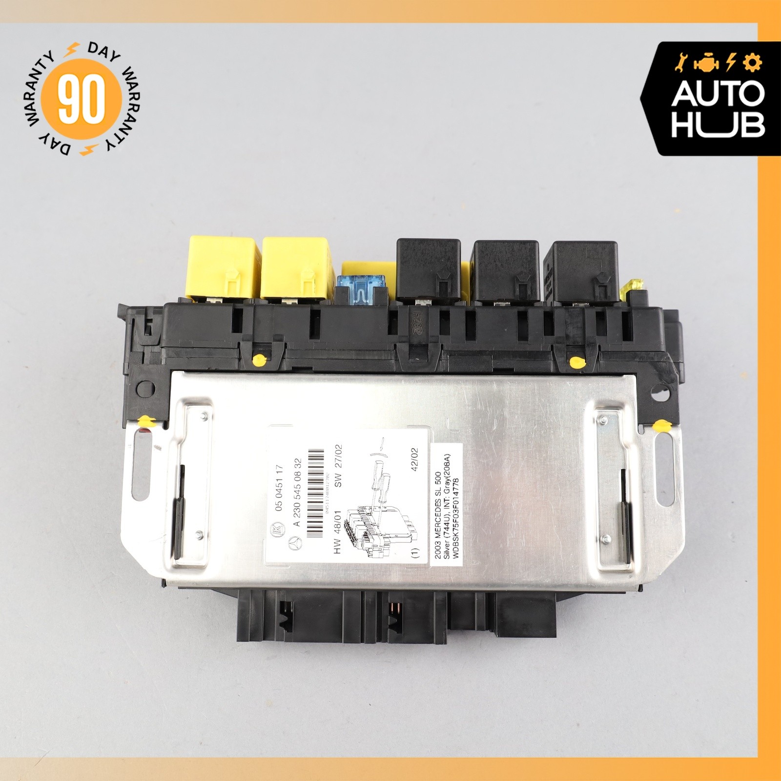 03-12 Mercedes R230 SL500 SL55 AMG Front Left SAM Fuse Box Control Module OEM