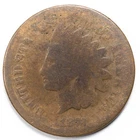 1873 1C Indian Head Penny Cent  Closed 3 - Exact Shown