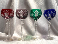 AJKA/CRYSTAL CLEAR S/4 MARTISA WINE GLASS RED...