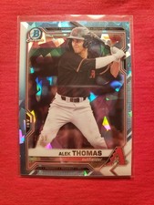 Alek Thomas RC 2021 Bowman Chrome Prospects SKY BLUE ATOMIC REFRACTOR #/99