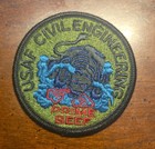 USAF Air Force Civil Engineering PRIME BEEF OD Green 3" Patch  — photo 1