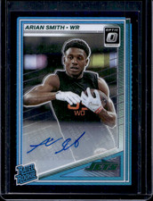 2025 Donruss Optic Arian Smith Rated Rookie Auto Purple #33/42