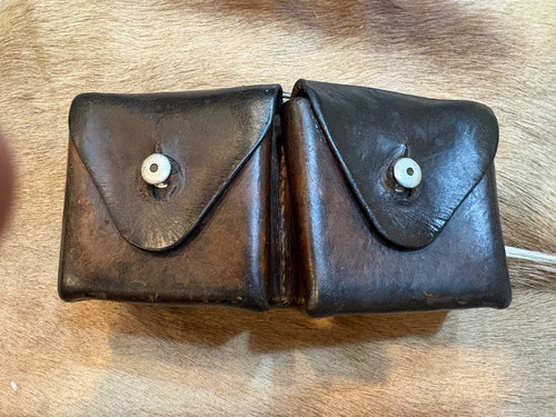 SWISS HARNESS LEATHER AMMO POUCH 1919 EGGERESCHL