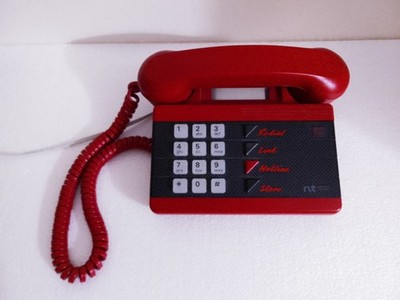 Vintage Northern Telecom PRIORITY LN 10 Red Telephone 1980's  - Fully Working