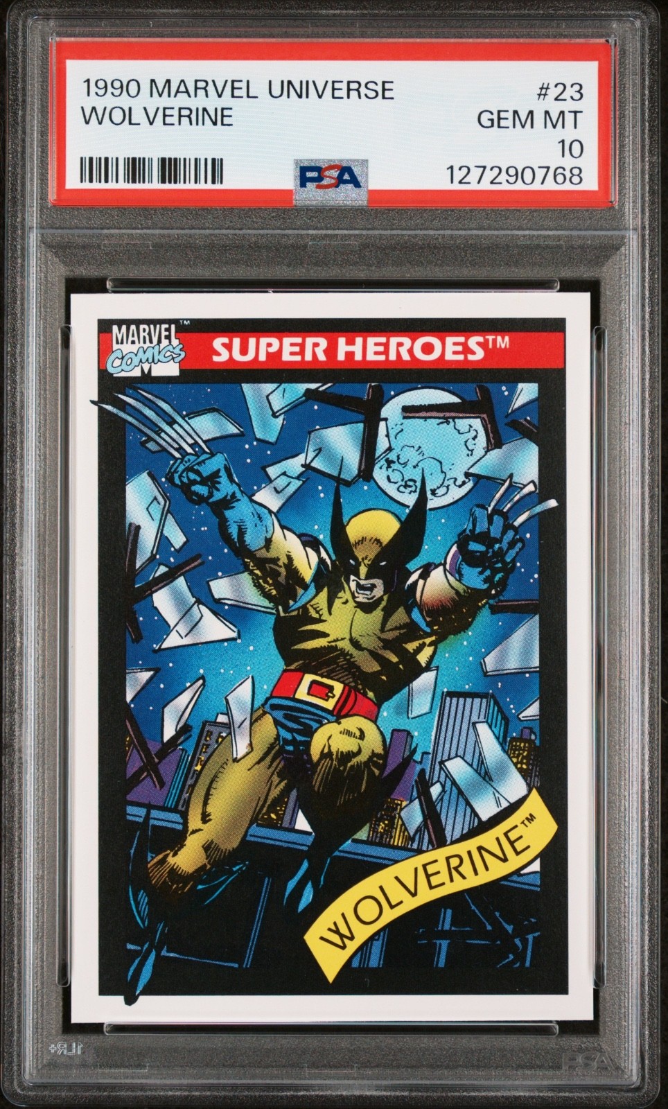 1990 MARVEL UNIVERSE #23 WOLVERINE 💎PSA 10💎