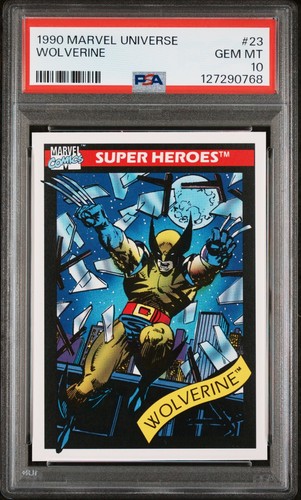 1990 MARVEL UNIVERSE #23 WOLVERINE 💎PSA 10💎
