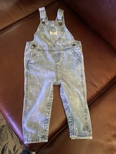 Oshkosh B  Gosh Denim Heart Overalls Toddler Girls - 18 Months
